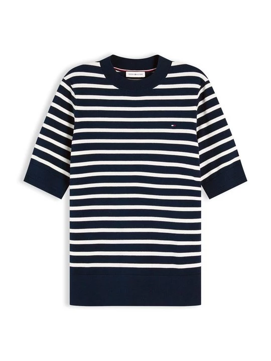 Foto van product T-shirt basic Tommy Hilfiger blauw