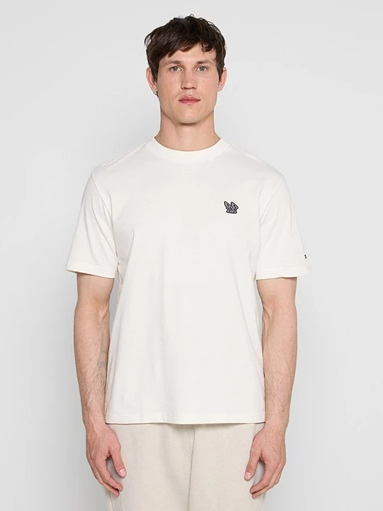 Foto van product T-shirt basic Tommy Hilfiger crème