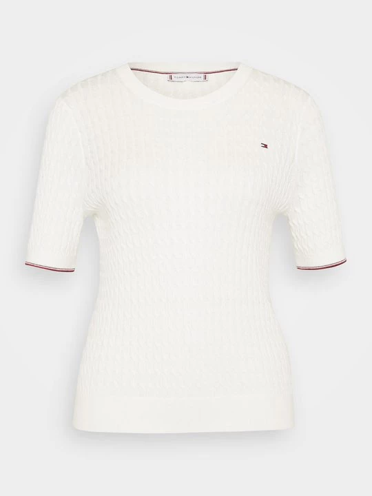 Foto van product T-shirt basic Tommy Hilfiger crème