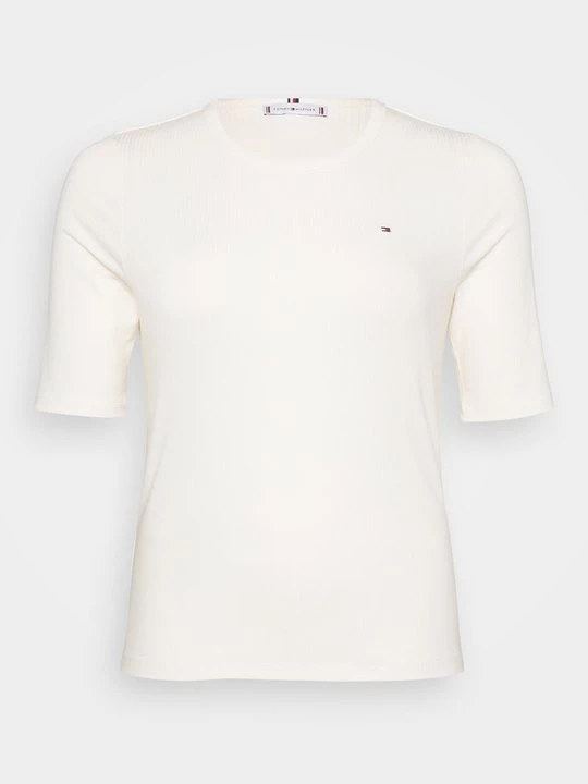 Foto van product T-shirt basic Tommy Hilfiger crème