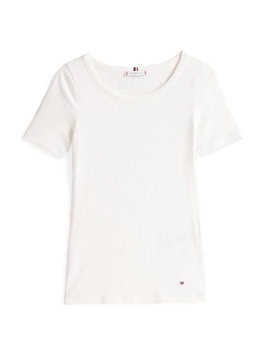 Foto van product T-shirt basic Tommy Hilfiger crème