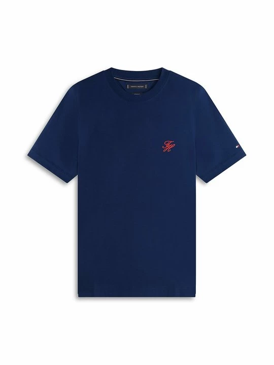Foto van product T-shirt basic Tommy Hilfiger donkerblauw