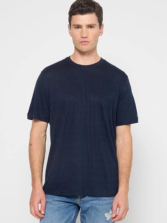 Foto van product T-shirt basic Tommy Hilfiger donkerblauw
