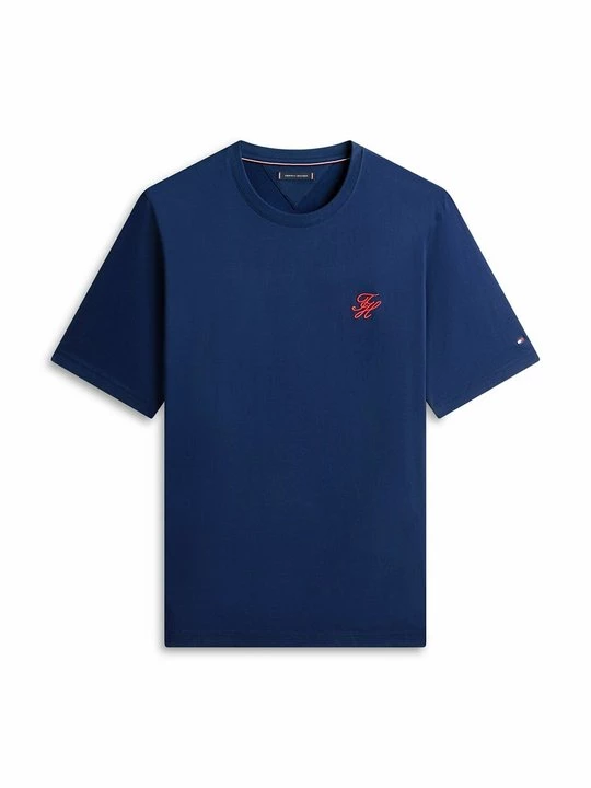 Foto van product T-shirt basic Tommy Hilfiger donkerblauw