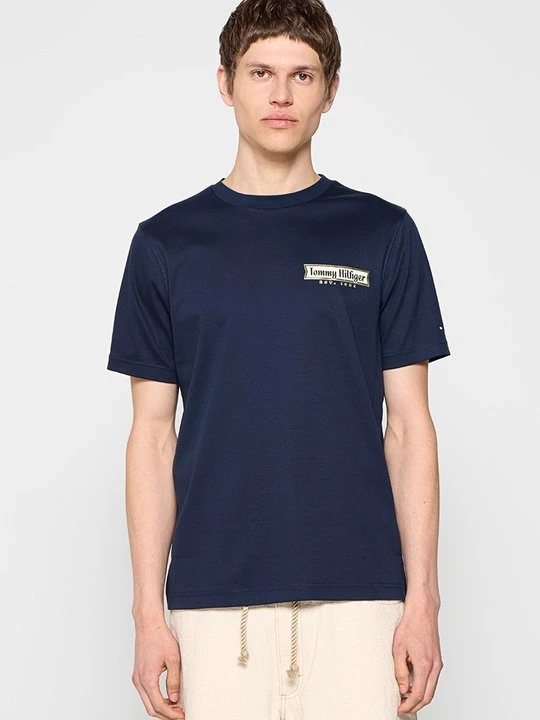 Foto van product T-shirt basic Tommy Hilfiger donkerblauw