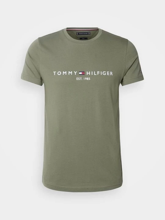 Foto van product T-shirt basic Tommy Hilfiger donkergroen