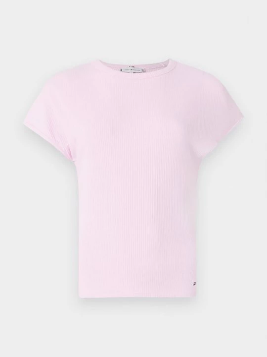 Foto van product T-shirt basic Tommy Hilfiger donkerroze