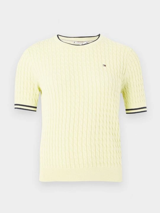 Foto van product T-shirt basic Tommy Hilfiger geel