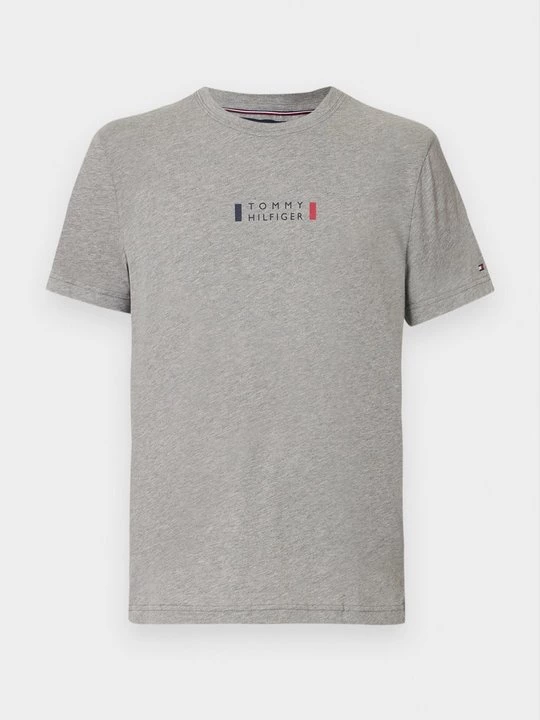 Foto van product T-shirt basic Tommy Hilfiger grijs gemêleerd