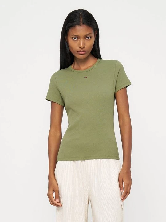 Foto van product T-shirt basic Tommy Hilfiger groen