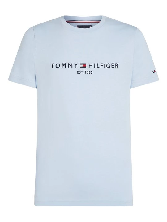 Foto van product T-shirt basic Tommy Hilfiger lichtblauw