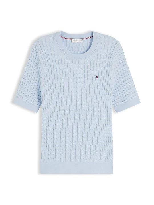 Foto van product T-shirt basic Tommy Hilfiger lichtblauw