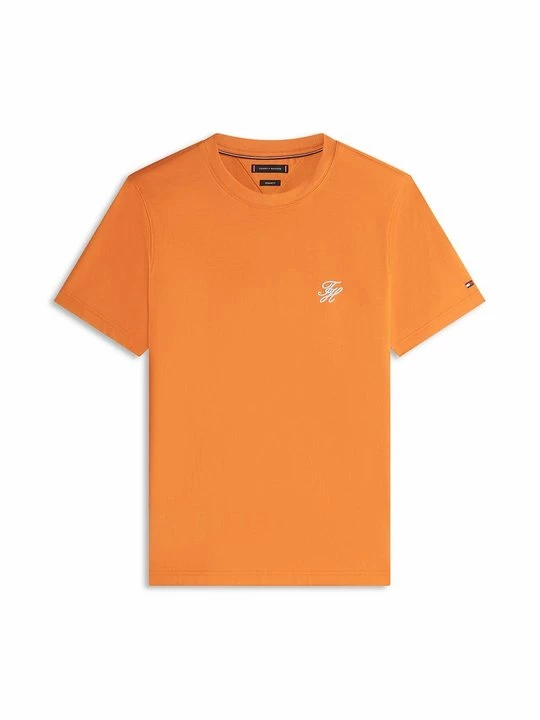 Foto van product T-shirt basic Tommy Hilfiger oranje
