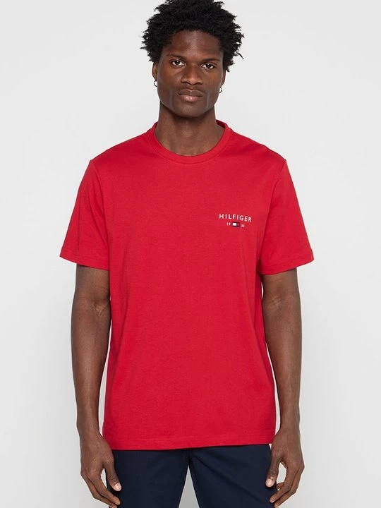 Foto van product T-shirt basic Tommy Hilfiger rood