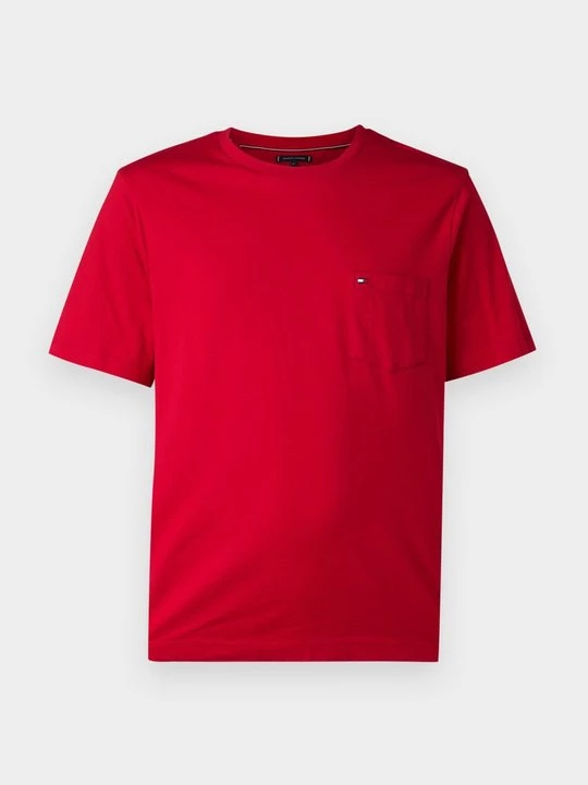Foto van product T-shirt basic Tommy Hilfiger rood