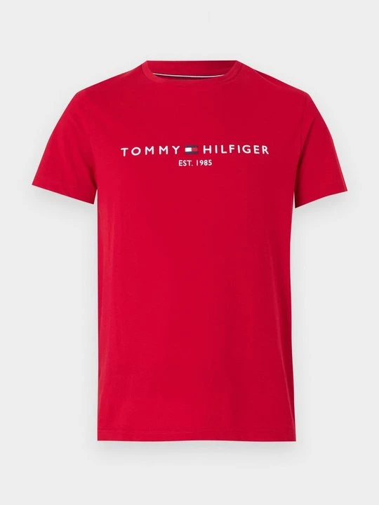 Foto van product T-shirt basic Tommy Hilfiger rood