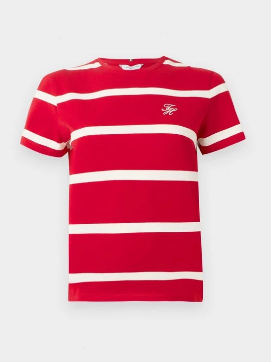 Foto van product T-shirt basic Tommy Hilfiger rood