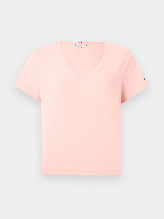 Foto van product T-shirt basic Tommy Hilfiger roze