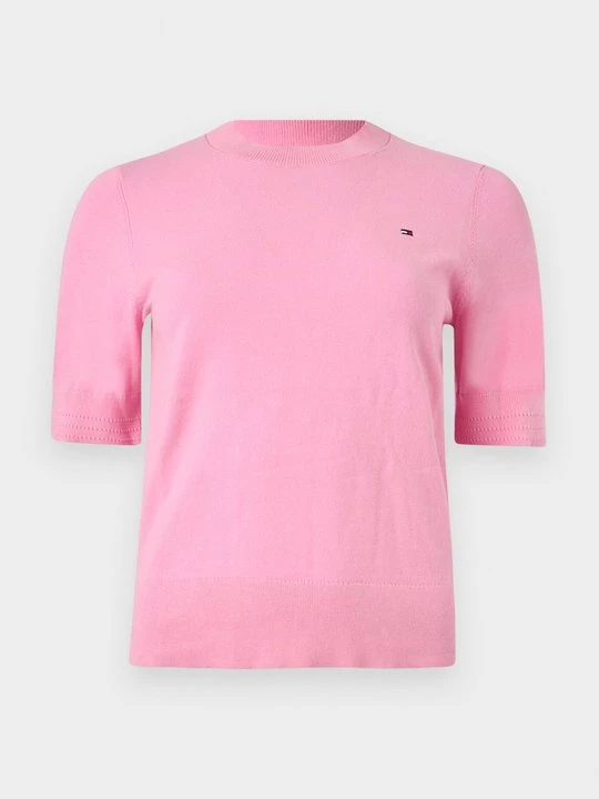 Foto van product T-shirt basic Tommy Hilfiger roze