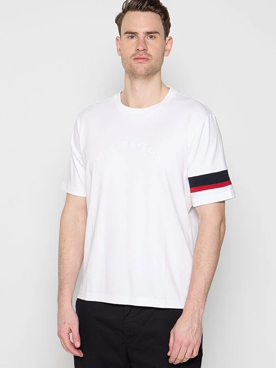 Foto van product T-shirt basic Tommy Hilfiger wit