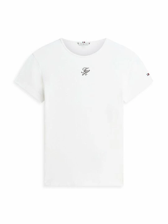 Foto van product T-shirt basic Tommy Hilfiger wit