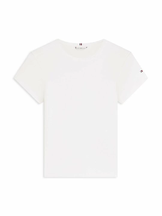 Foto van product T-shirt basic Tommy Hilfiger wit