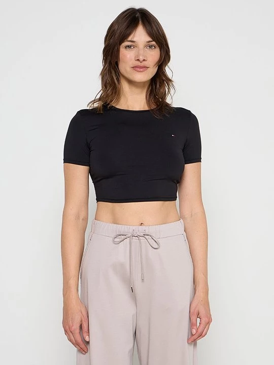Foto van product T-shirt basic Tommy Hilfiger zwart