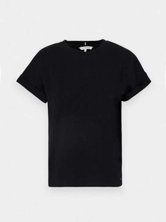 Foto van product T-shirt basic Tommy Hilfiger zwart