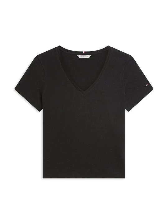 Foto van product T-shirt basic Tommy Hilfiger zwart