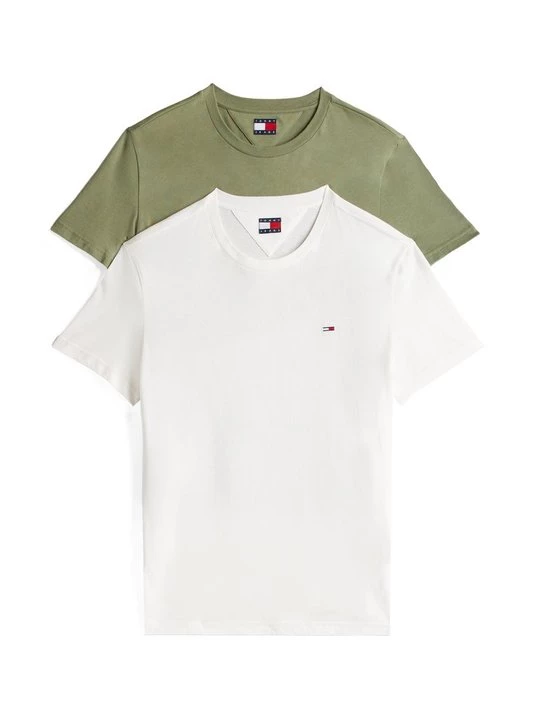 Foto van product T-shirt basic Tommy Jeans crème