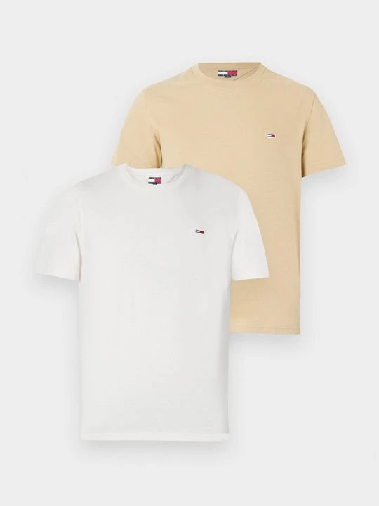 Foto van product T-shirt basic Tommy Jeans crème