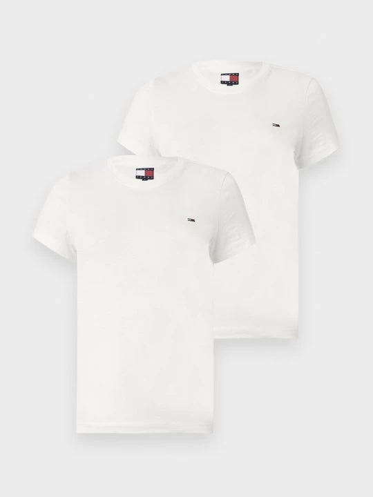 Foto van product T-shirt basic Tommy Jeans crème
