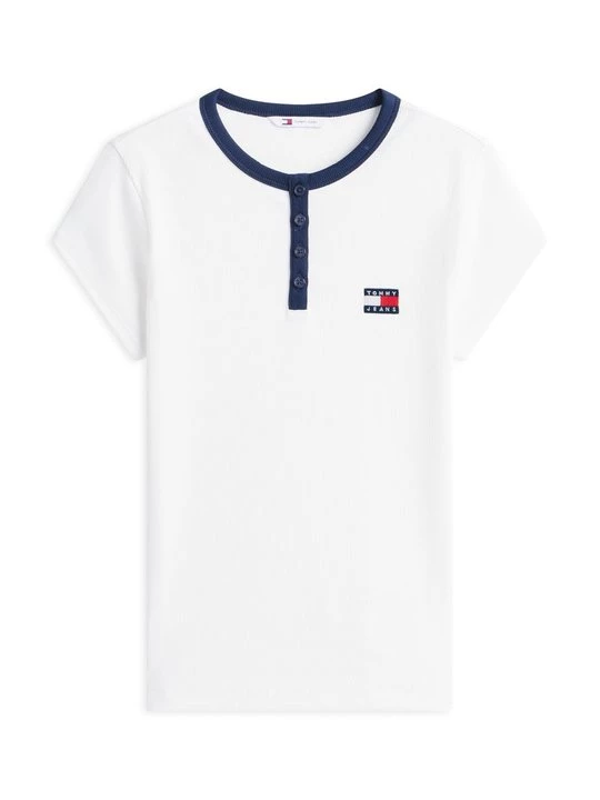 Foto van product T-shirt basic Tommy Jeans crème