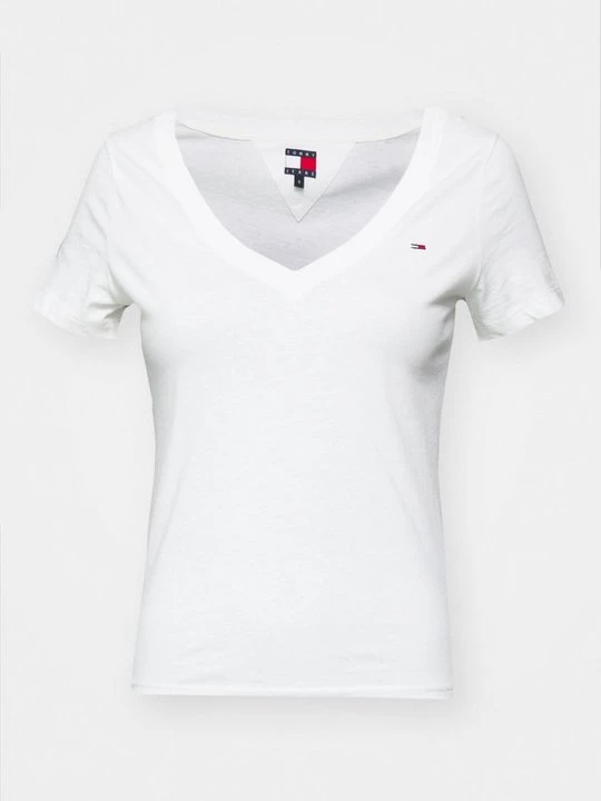 Foto van product T-shirt basic Tommy Jeans crème