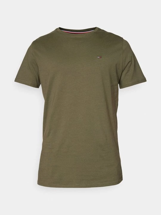 Foto van product T-shirt basic Tommy Jeans donkergroen
