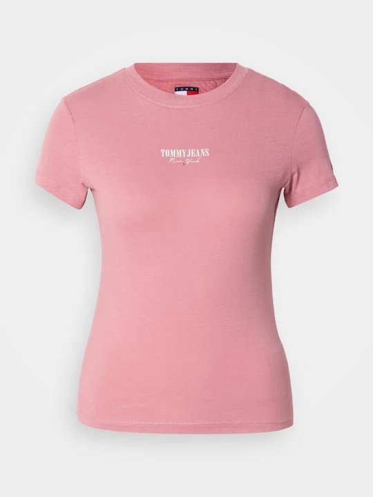 Foto van product T-shirt basic Tommy Jeans donkerroze