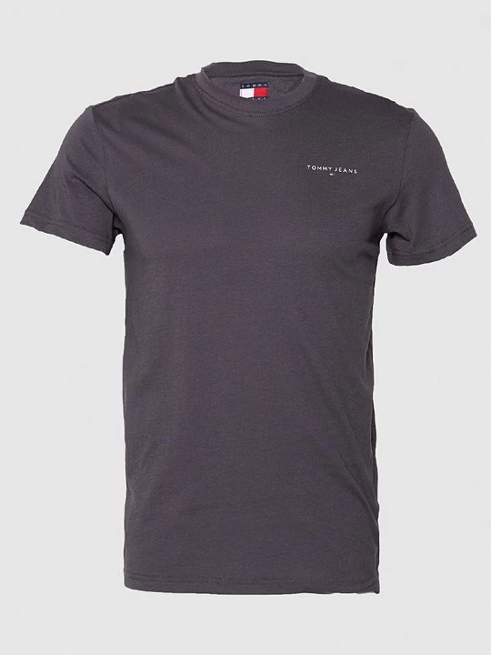 Foto van product T-shirt basic Tommy Jeans gemêleerd zwart