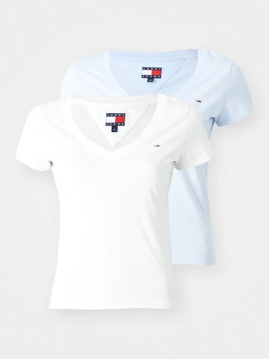 Foto van product T-shirt basic Tommy Jeans lichtblauw