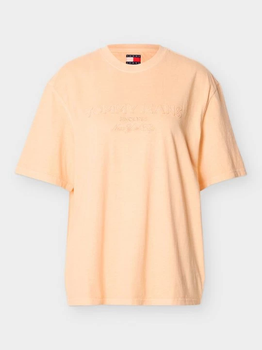 Foto van product T-shirt basic Tommy Jeans oranje