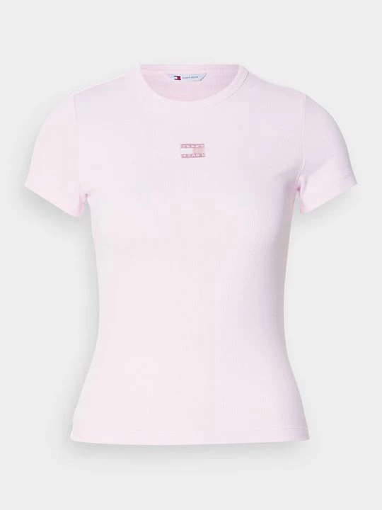Foto van product T-shirt basic Tommy Jeans roze