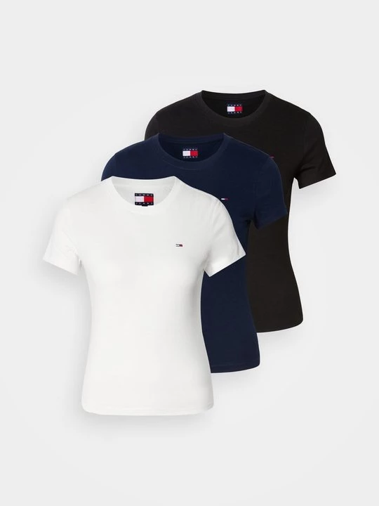 Foto van product T-shirt basic Tommy Jeans zwart
