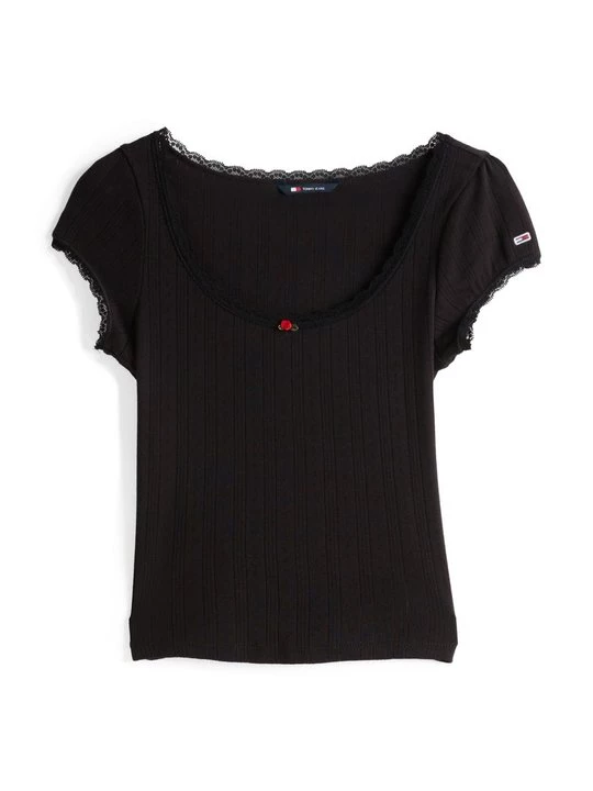 Foto van product T-shirt basic Tommy Jeans zwart