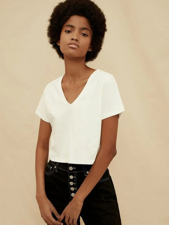 Foto van product T-shirt basic Trendyol crème