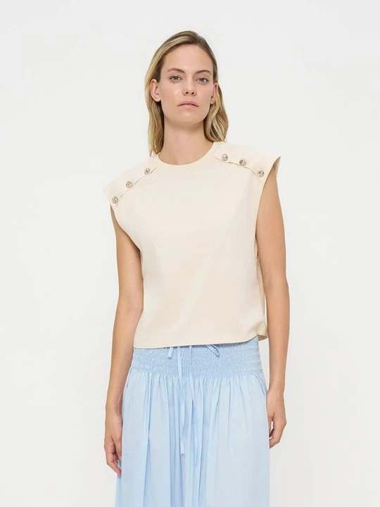 Foto van product T-shirt basic TWINSET beżowy