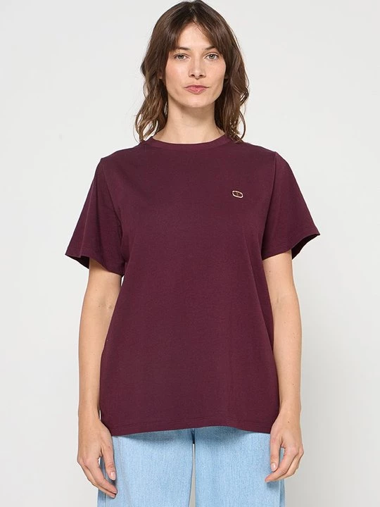 Foto van product T-shirt basic TWINSET bordeauxrood