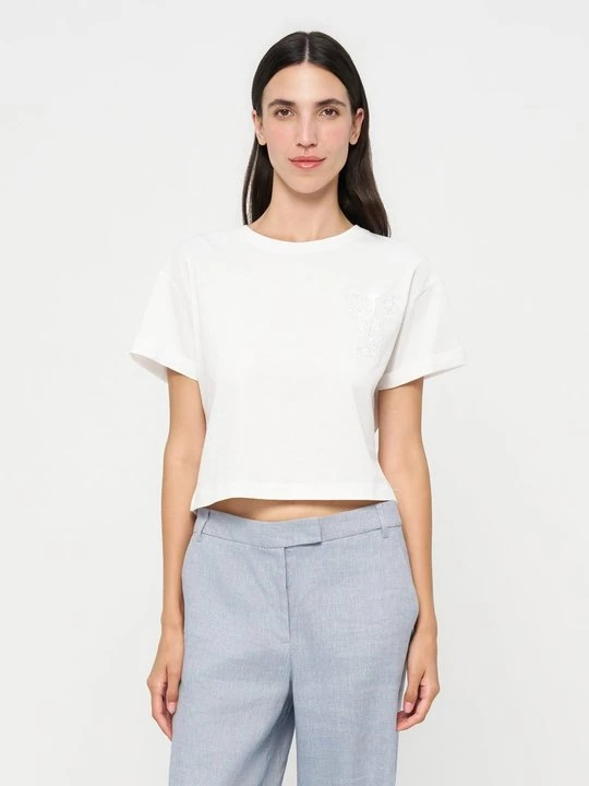 Foto van product T-shirt basic TWINSET wit