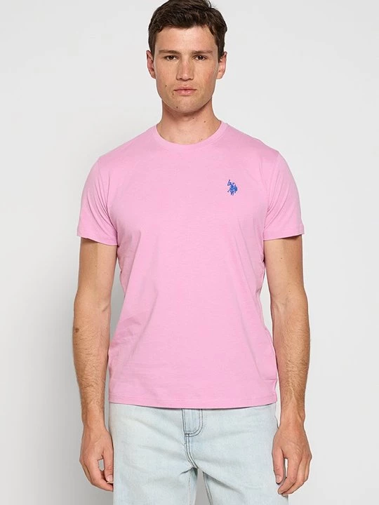 Foto van product T-shirt basic U.S. POLO ASSN. donkerroze