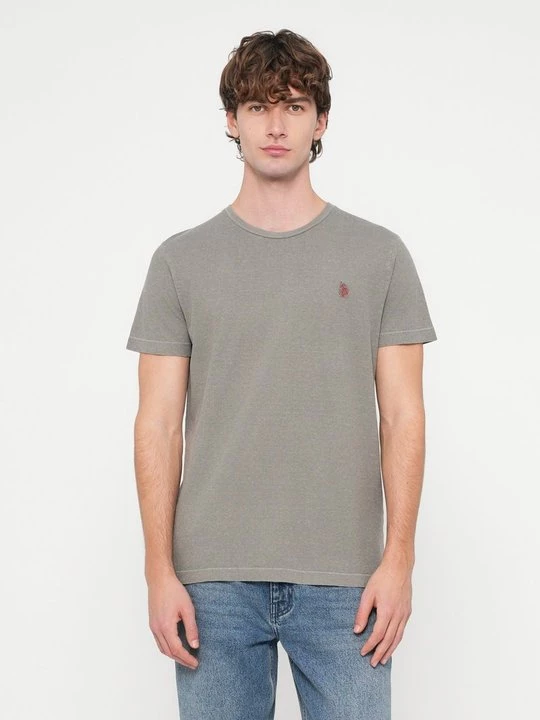Foto van product T-shirt basic U.S. POLO ASSN. lichtblauw gemêleerd