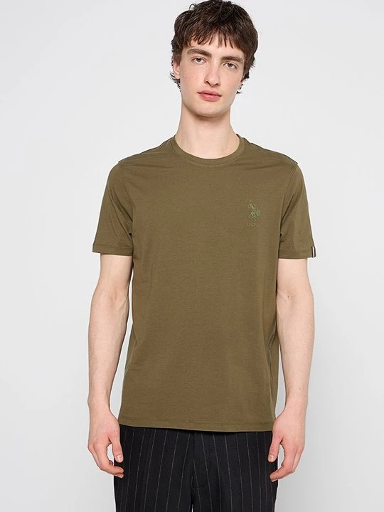 Foto van product T-shirt basic U.S. POLO ASSN. olijfgroen