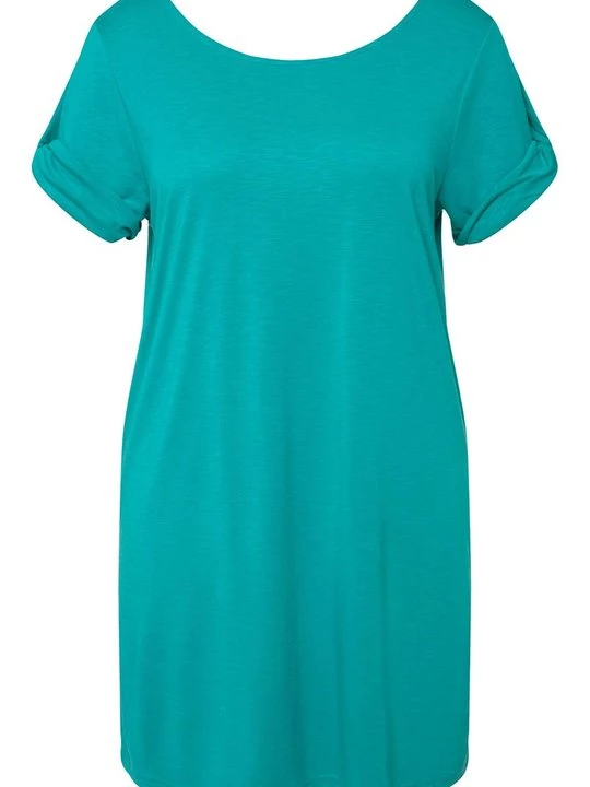 Foto van product T-shirt basic ULLA POPKEN turquoise